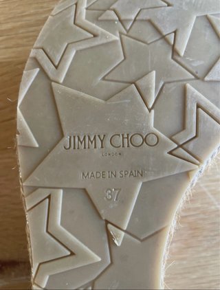 Mules Jimmy Choo Blancas Cuña