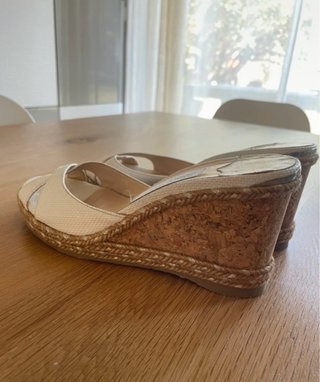 Mules Jimmy Choo Blancas Cuña