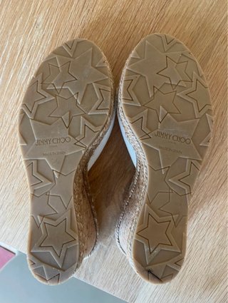 Mules Jimmy Choo Blancas Cuña