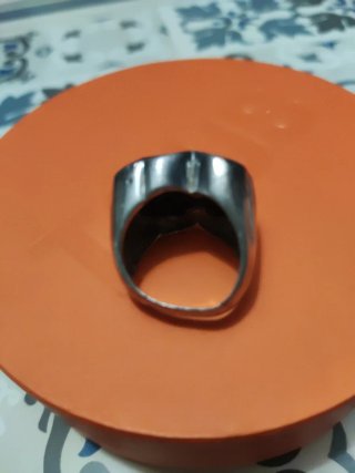 Anillo Tous Negro y Plateado