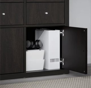 Puertas Estantería Kallax Ikea Negro
