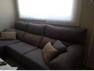 Sofá esquinero Banak Home gris