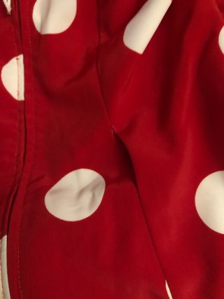 Traje Flamenca Rojo Lunares Blancos