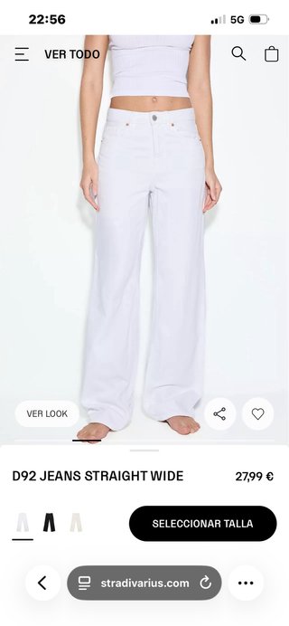 Pantalón vaquero Stradivarius D92 Wide