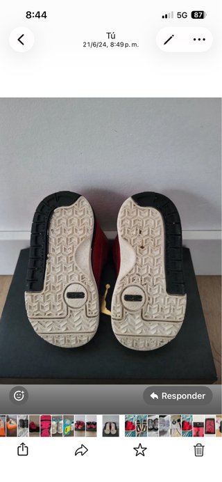 Scarpe da bambino Jordan rosse #21