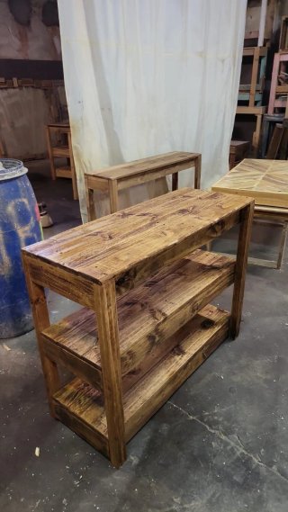 Consola Baño Madera Reciclada Roble