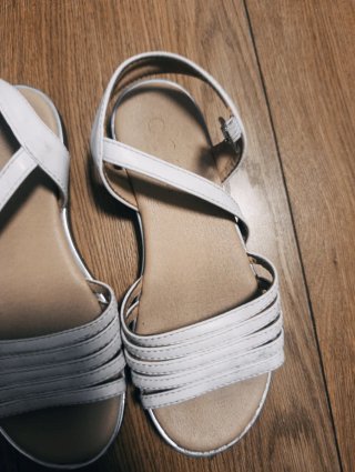 Sandalias niña verano blancas talla 34