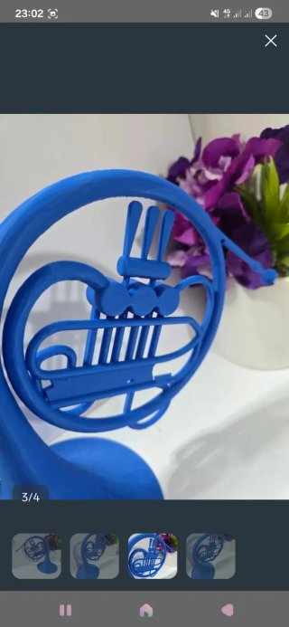 Trompeta Francesa Azul