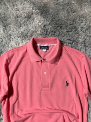 RalphLauren Polo Made In USA Pink Shirt Men Size S