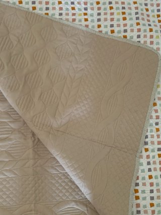 Colcha para cama casal 230x260cm com duplo uso