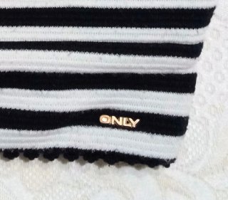 Top Only a righe nero e bianco