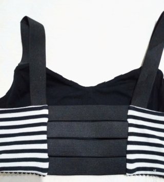 Top Only a righe nero e bianco