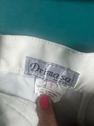 Traje de comunión Drimasa blanco y negro