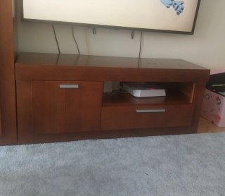 Mueble TV madera marrón