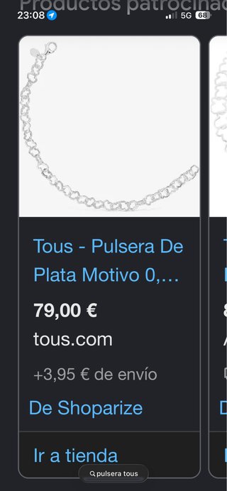 Pulsera Tous Plata Motivo Corazón
