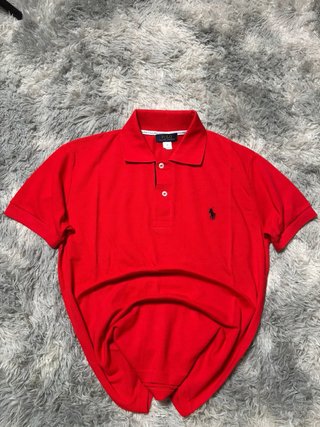 RalphLauren Polo Made In USA Red Shirt Men Size M