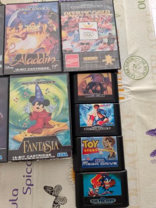 Lote 9 Juegos Sega Mega Drive cambio x ps4