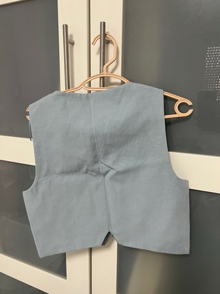 Conjunto Zara Chaleco y Pantalón Azul