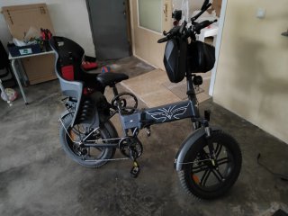 Bicicleta Eléctrica Plegable con Sillín