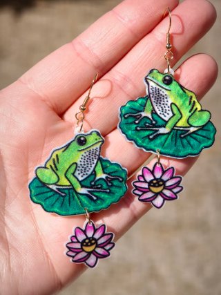 Pendientes rana