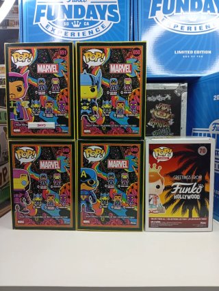 Lote 5 Funko Pop Marvel y Hollywood