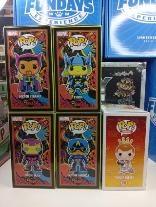 Lote 5 Funko Pop Marvel y Hollywood