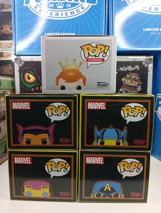 Lote 5 Funko Pop Marvel y Hollywood
