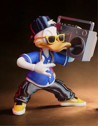 Figura Donald Duck Estilo Urbano