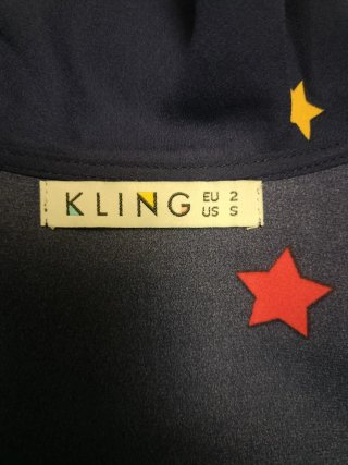 Vestido Kling azul estrellas talla única