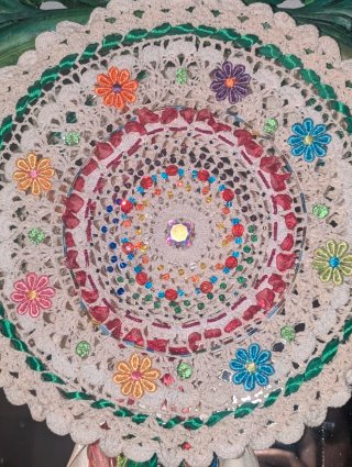 Mandala artesanal decorativo