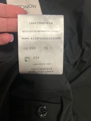 Giacca Moncler uomo nera