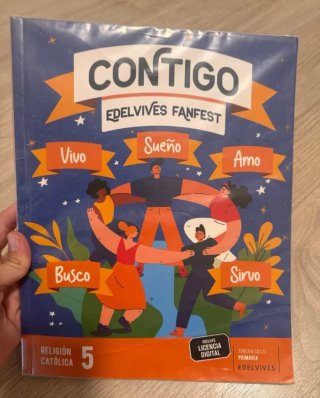 Libro religión edelvives fanfest quinto de primari