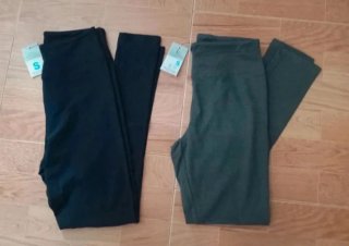 Pack 2 leggings Gris y azul marino Tallas S NUEVOS