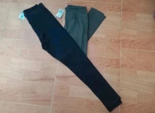 Pack 2 leggings Gris y azul marino Tallas S NUEVOS