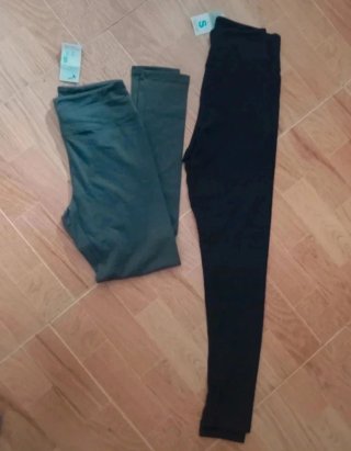 Pack 2 leggings Gris y azul marino Tallas S NUEVOS