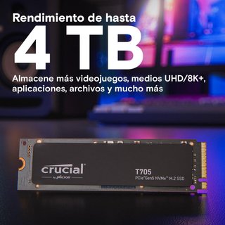 Crucial T705 SSD 4TB PCIe 5.0 rápido