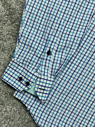 Camisa Polo Ralph Lauren cuadros azul L