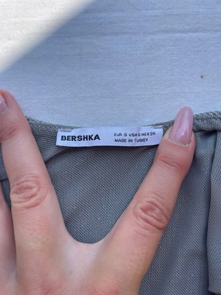 Abito Bershka Grigio Glitter Lurex S