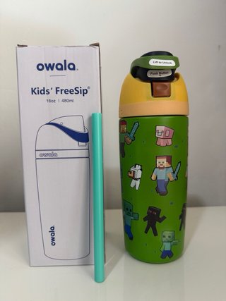 Owala Botella Minecraft Verde