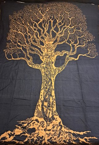 Telo singolo Albero della Vita Blu