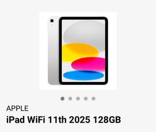 iPad WiFi 11th 2025 128GB Plata, con garantia