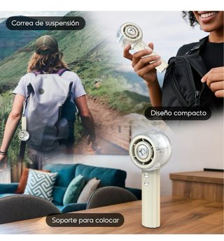 Ventilador portátil con pulverizador