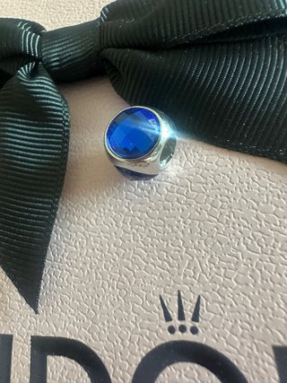 Charm Pandora Blu Zircone Argento