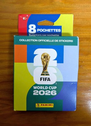 Caixa 8 carteiras Cromos Mundial FIFA 2026