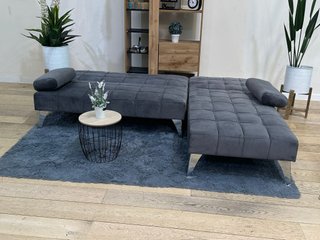 Sofá Cama Chaise Longue Gris
