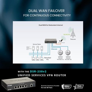 D-Link router profesional firewall vpn avanzado