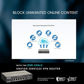 D-Link router profesional firewall vpn avanzado