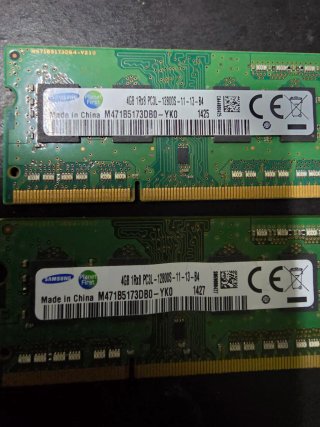 Memoria 8GB 2x 4GB DDR3L Samsung RAM SODIMM
