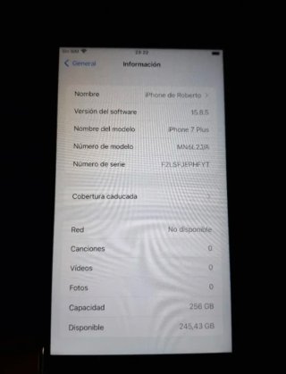 iPhone 7 Plus 256GB Plata