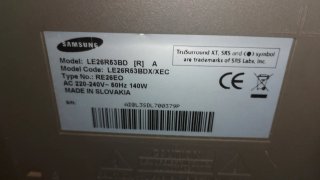 Televisor Samsung Negro